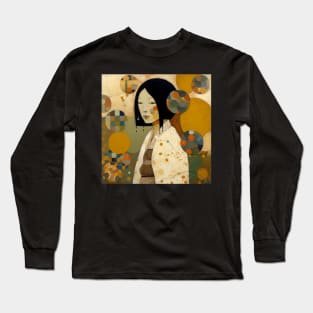 Asian Abstract Long Sleeve T-Shirt